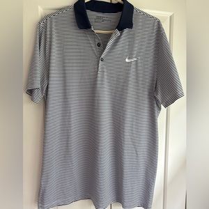 Nike golf polo. Navy and white. Size large.